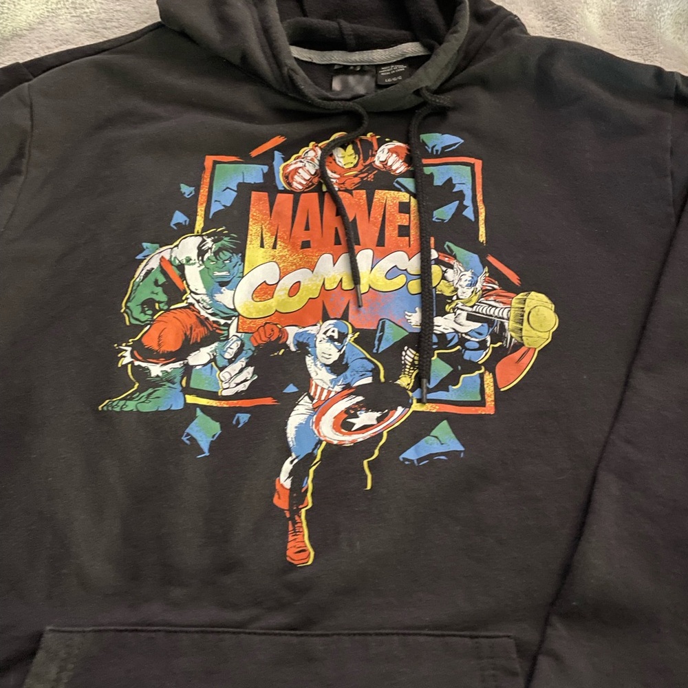 Marvel comic photo hoodie